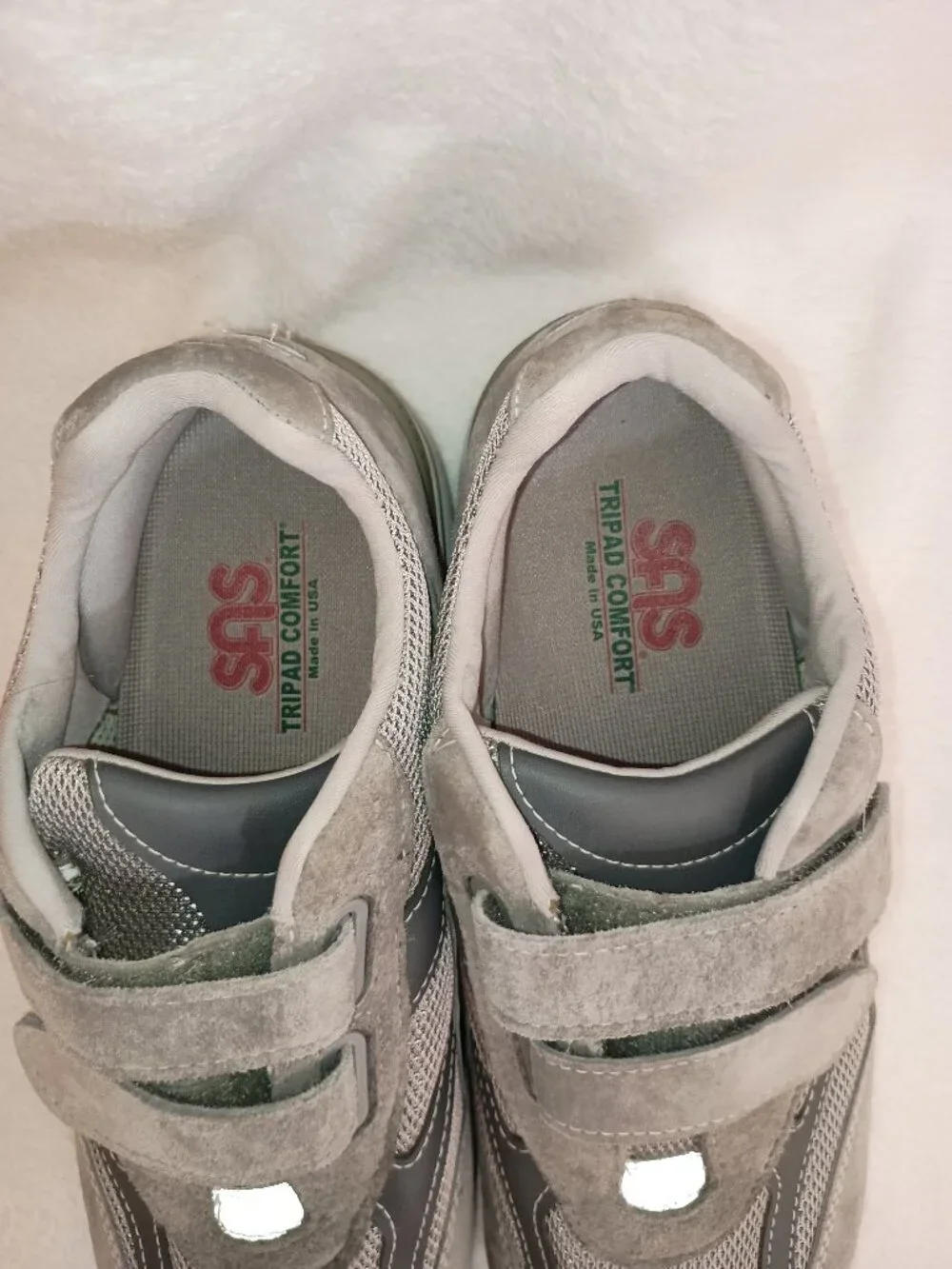 SAS Men's JV Mesh Active Sneaker Hook & Loop Gray Sz 11 M Orig $225 MINT Cond
